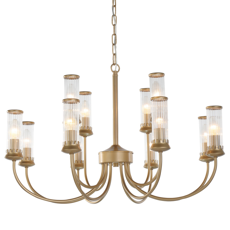 Люстра Morgane Chandelier gold 78 Золотой Прозрачный Люстра Morgane Chandelier gold 78 Золотой Прозрачный в Рязани | Loft Concept