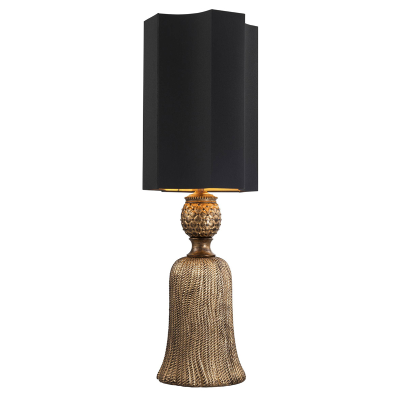Настольная лампа Eichholtz Table Lamp Fiocchi Винтажное Темное Золото Черный Настольная лампа Eichholtz Table Lamp Fiocchi Винтажное Темное Золото Черный в Рязани | Loft Concept