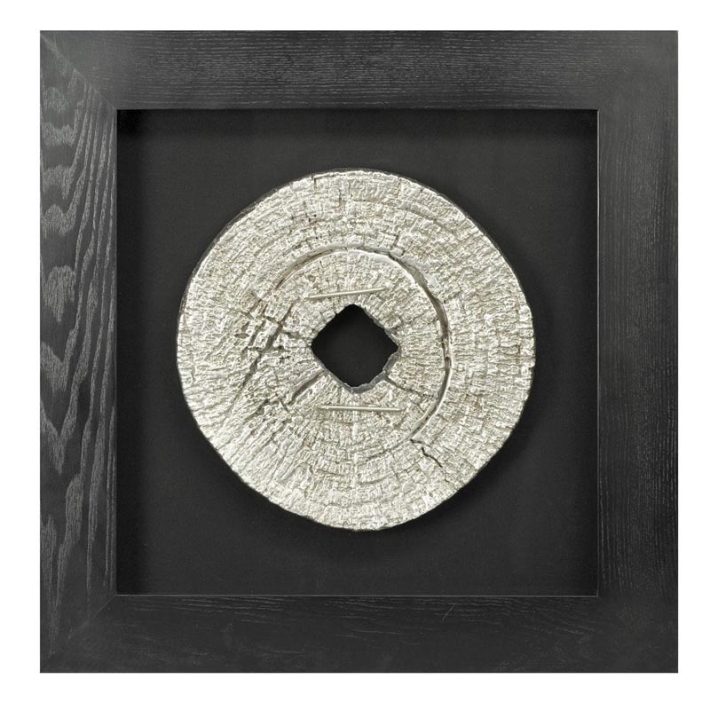 Панно Guinevere wheel Серебряный Черный Панно Guinevere wheel Серебряный Черный в Рязани | Loft Concept