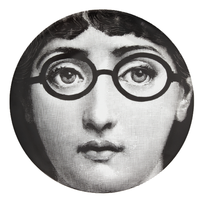 Декоративная тарелка Fornasetti 026 Черный Декоративная тарелка Fornasetti 026 Черный в Рязани | Loft Concept