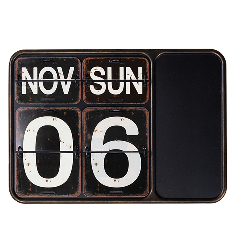 Аксессуар на стену Wall calendar Винтажный черный Аксессуар на стену Wall calendar Винтажный черный в Рязани | Loft Concept