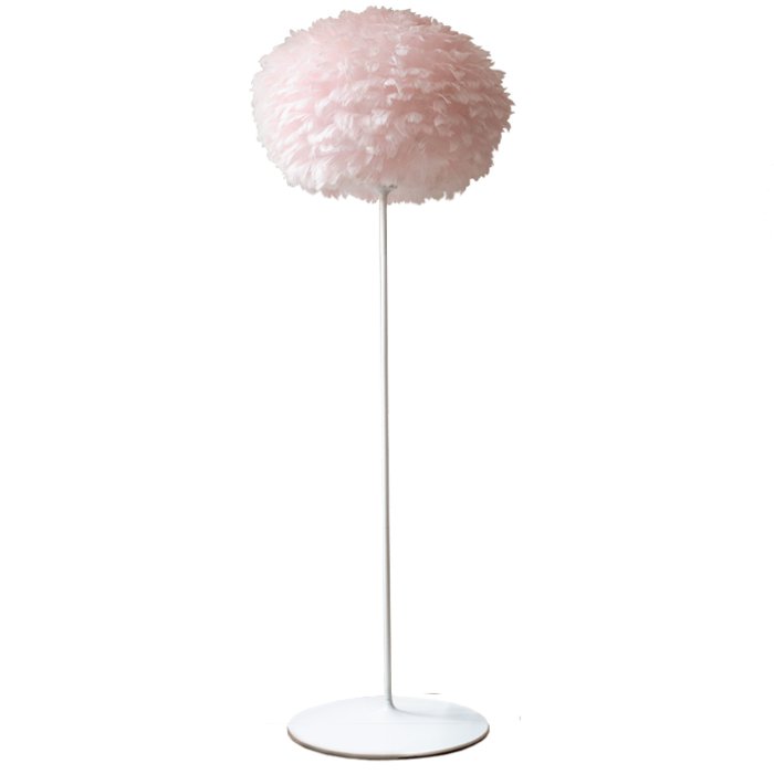 Торшер из перьев Plumage Pink Розовый пастельный Белый Торшер из перьев Plumage Pink Розовый пастельный Белый в Рязани | Loft Concept