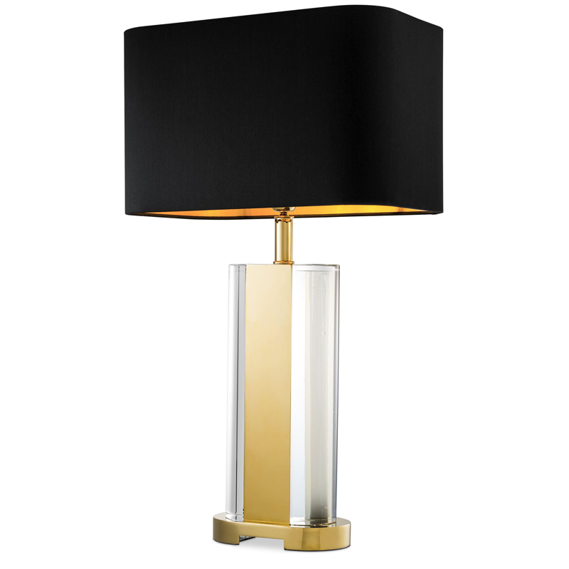 Настольная лампа Eichholtz Table Lamp Vittore Прозрачный Черный Глянцевое золото Настольная лампа Eichholtz Table Lamp Vittore Прозрачный Черный Глянцевое золото в Рязани | Loft Concept