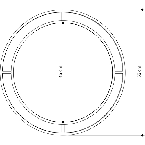 Настенное зеркало круглой формы в черной металлической раме BUBBLE MIRROR BLACK Настенное зеркало круглой формы в черной металлической раме BUBBLE MIRROR BLACK в Рязани
