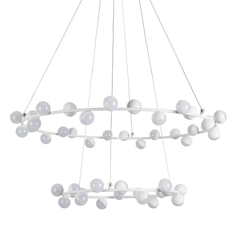 Люстра Vilelme Chandelier white double Белый Люстра Vilelme Chandelier white double Белый в Рязани | Loft Concept
