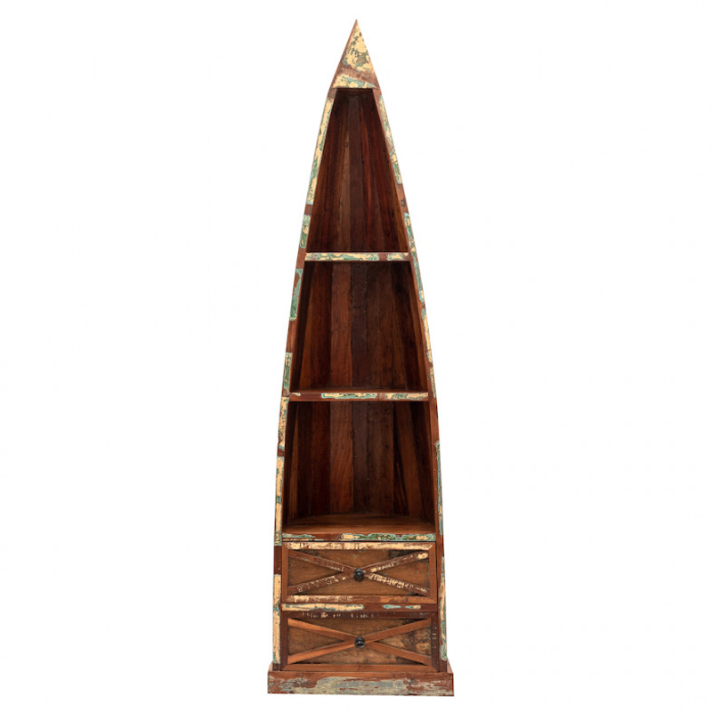Стеллаж Old Boat Brown Коричневый Стеллаж Old Boat Brown Коричневый в Рязани | Loft Concept