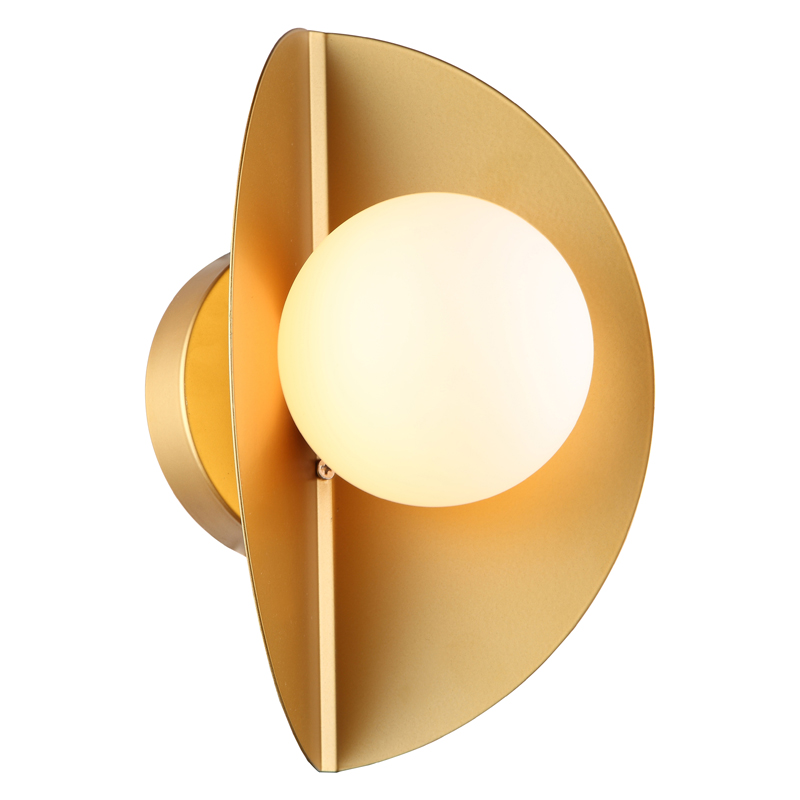 Бра Pascal Sconce Белый Золотой в Рязани | Loft Concept 