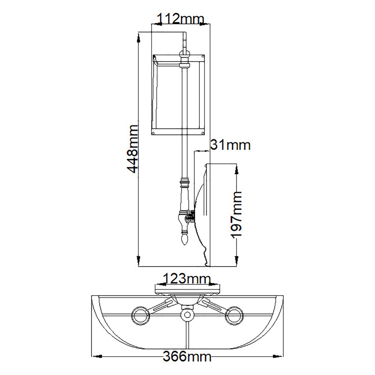 Бра с 2-мя бежевыми абажурами в классическом стиле Hinkley в Рязани