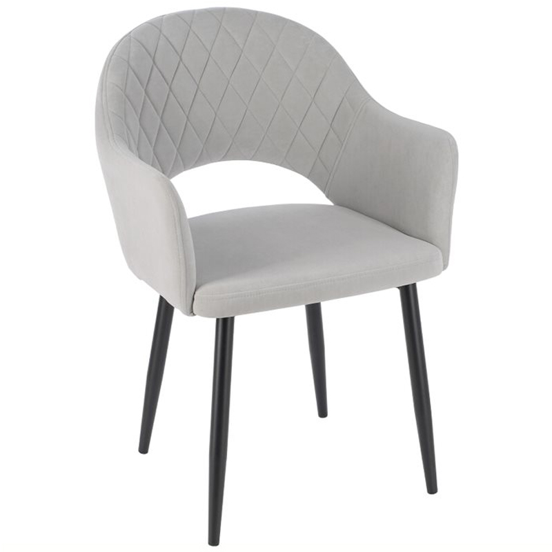 Стул Giotto Chair Светло-серый Черный Стул Giotto Chair Светло-серый Черный в Рязани | Loft Concept