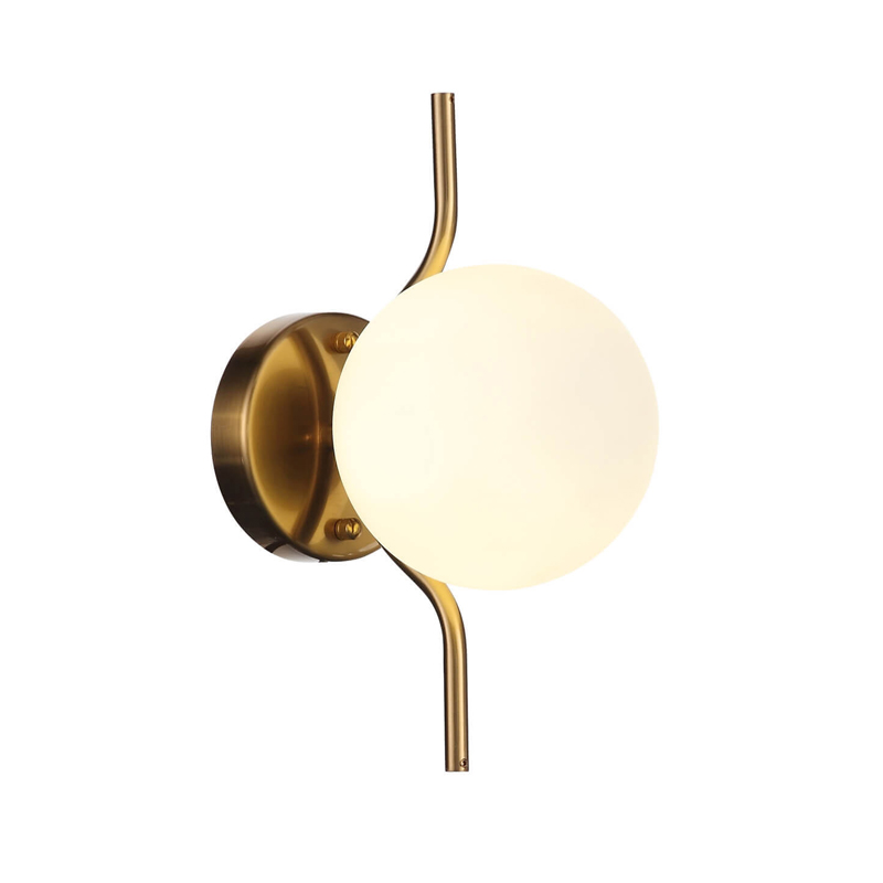 Бра B.LUX C Ball wall lamps Белое матовое стекло Латунь Бра B.LUX C Ball wall lamps Белое матовое стекло Латунь в Рязани | Loft Concept
