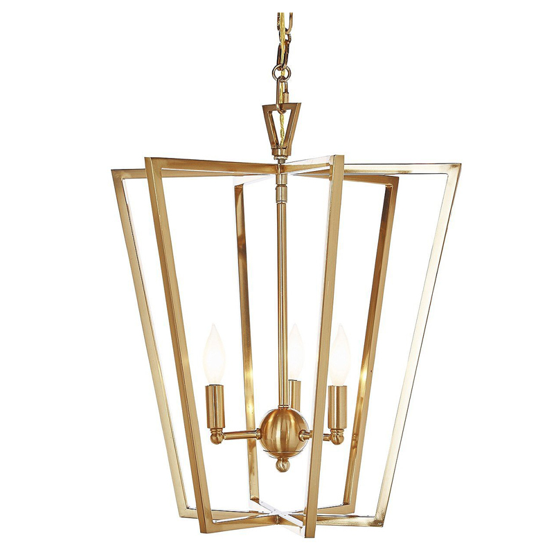 Люстра Fabiole Gold Cage Chandelier Золотой Люстра Fabiole Gold Cage Chandelier Золотой в Рязани | Loft Concept