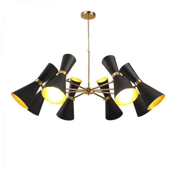 Люстра Delightfull Cairo Chandelier Глянцевое золото Черный Люстра Delightfull Cairo Chandelier Глянцевое золото Черный в Рязани | Loft Concept