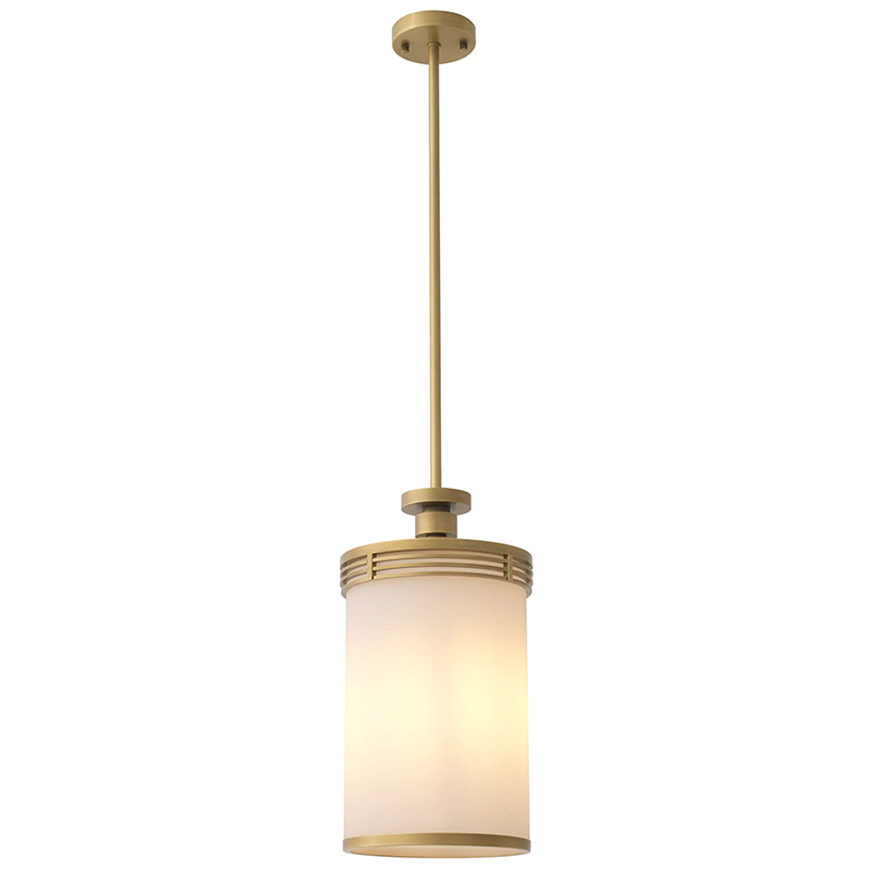 Подвесной светильник Eichholtz Pendant Fayence Латунь Белый Подвесной светильник Eichholtz Pendant Fayence Латунь Белый в Рязани | Loft Concept