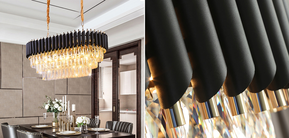 Люстра Empire Black Rectangular Chandelier Crystal Люстра Empire Black Rectangular Chandelier Crystal - Loft-Concept в Рязани