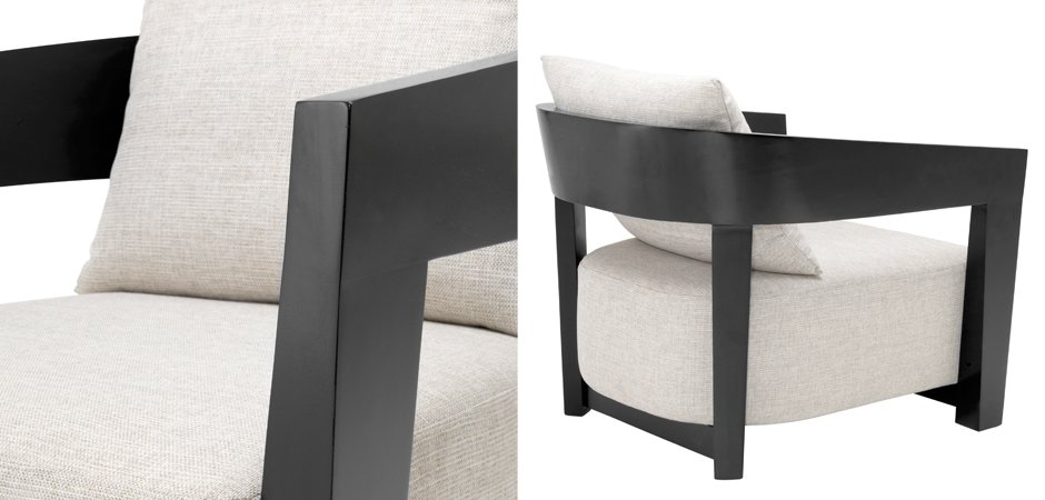 Кресло Eichholtz Chair Rubautelli Black Кресло Eichholtz Chair Rubautelli Black - Loft-Concept в Рязани