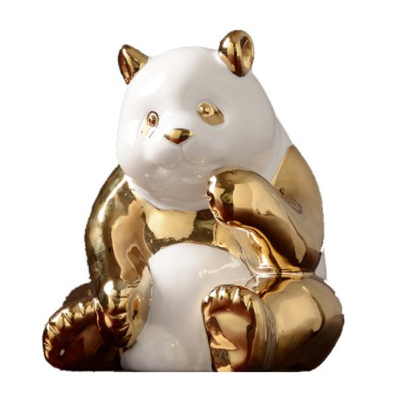 Декор Panda I Золотой Белый Декор Panda I Золотой Белый в Рязани | Loft Concept