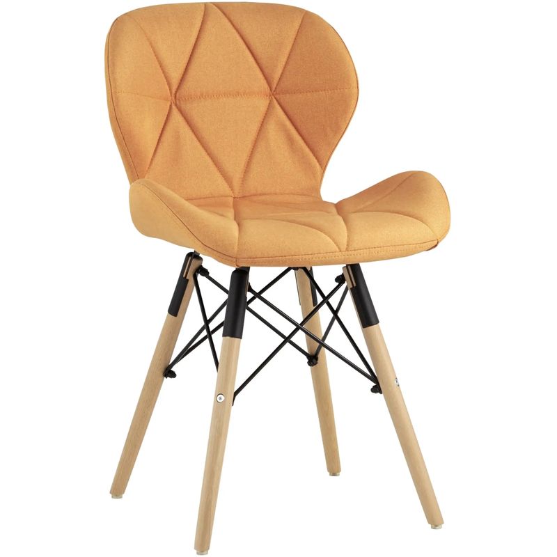 Стул Jeroen Chair Рогожка Оранжевый Цвет Оранжевый Древесина Черный Стул Jeroen Chair Рогожка Оранжевый Цвет Оранжевый Древесина Черный в Рязани | Loft Concept