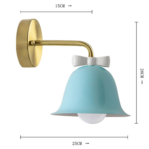 Бра Колокольчик Bell with Bow Blue Wall Lamp Голубой Бра Колокольчик Bell with Bow Blue Wall Lamp Голубой в Рязани