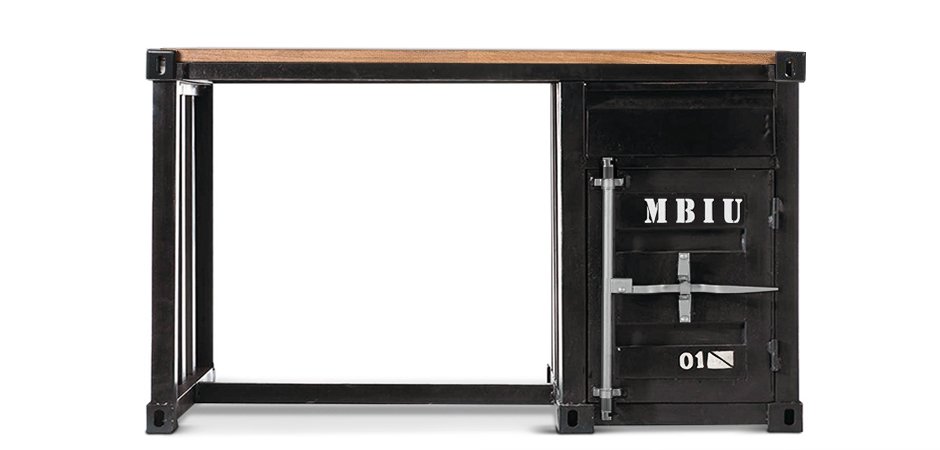 Письменный стол Metal & Oak Sea Container Desk Письменный стол Metal & Oak Sea Container Desk - Loft-Concept в Рязани