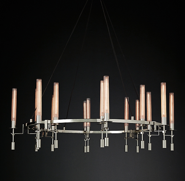 Люстра Restoration Hardware Fontanelle Chandelier nickel Никель Прозрачный Люстра Restoration Hardware Fontanelle Chandelier nickel Никель Прозрачный в Рязани | Loft Concept
