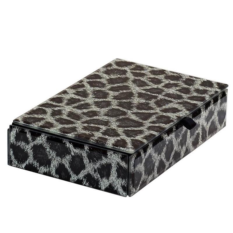 Шкатулка Snow Leopard Серый Шкатулка Snow Leopard Серый в Рязани | Loft Concept