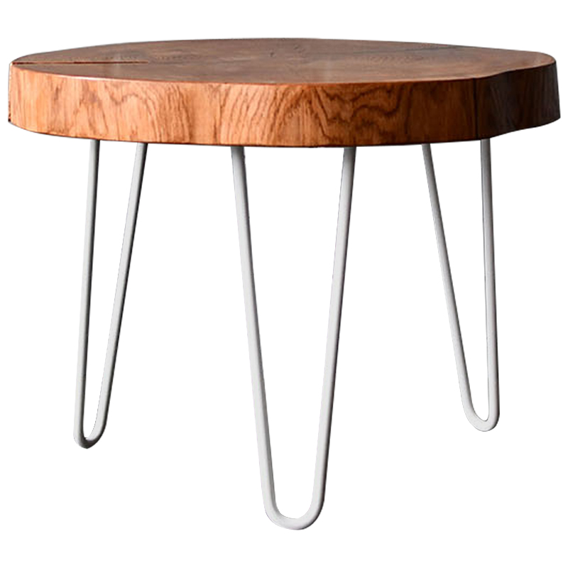 Кофейный стол Layan Industrial Metal Rust Coffee Table Белый Коричневый Кофейный стол Layan Industrial Metal Rust Coffee Table Белый Коричневый в Рязани | Loft Concept
