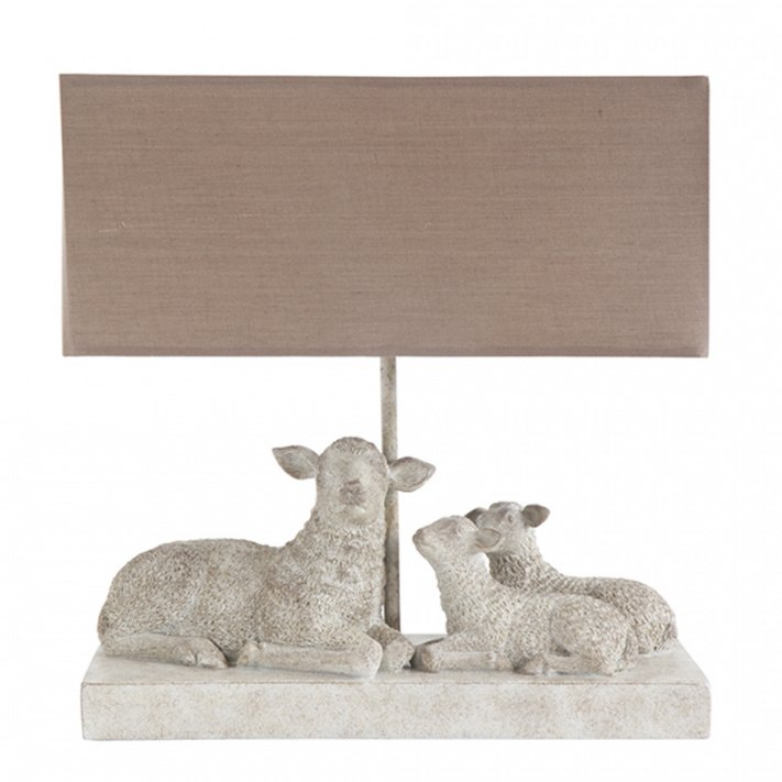 Настольная лампа Mouton Lampe de table Бежево-серый Настольная лампа Mouton Lampe de table Бежево-серый в Рязани | Loft Concept