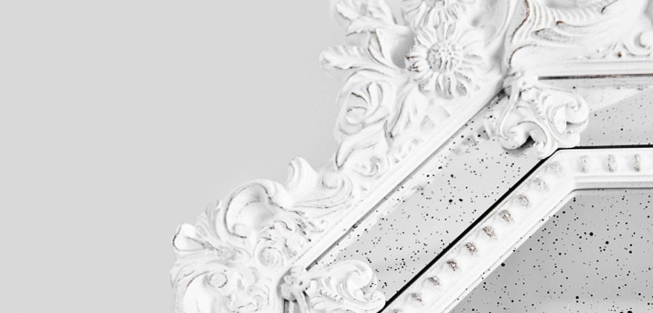 Зеркало Antique ornament White Зеркало Antique ornament White - Loft-Concept в Рязани
