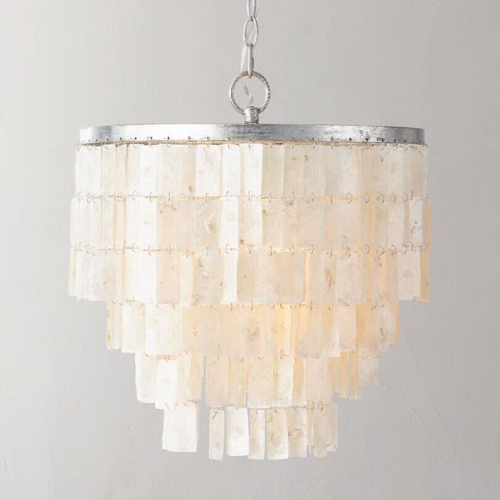 Люстра Shell Square Pendant Белый Люстра Shell Square Pendant Белый в Рязани | Loft Concept