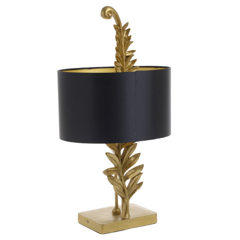 Настольная лампа Tropical Gold Leaf Черный Золотой Настольная лампа Tropical Gold Leaf Черный Золотой в Рязани | Loft Concept