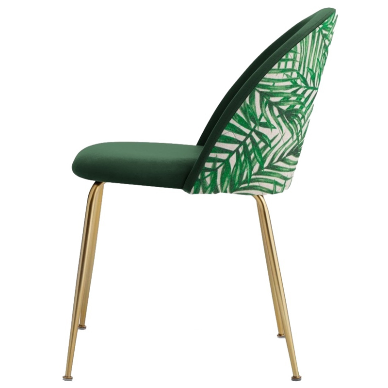 Tropical Leaves Chair Стул тропические листья Зеленый Золотой Tropical Leaves Chair Стул тропические листья Зеленый Золотой в Рязани | Loft Concept