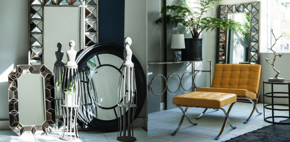 Зеркало настенное состаренное Patina Mirror Wood Зеркало настенное состаренное Patina Mirror Wood - Loft-Concept в Рязани