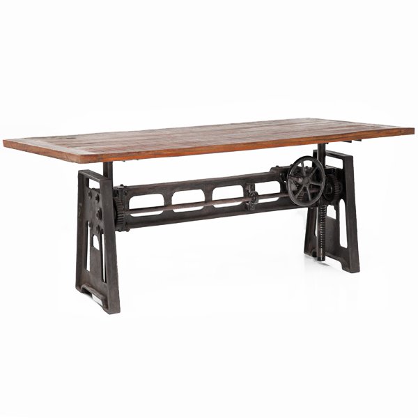 Стол GARIBALDI Dining Table Industrial Дуб темный Стол GARIBALDI Dining Table Industrial Дуб темный в Рязани | Loft Concept