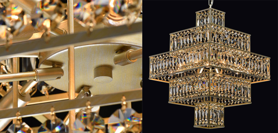 Люстра Crystal Inserts Lamp amber 16 Люстра Crystal Inserts Lamp amber 16 - Loft-Concept в Рязани