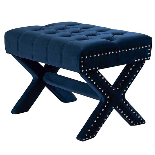 Оттоманка Fantastic X Bench Ottoman Темно-синий Оттоманка Fantastic X Bench Ottoman Темно-синий в Рязани | Loft Concept