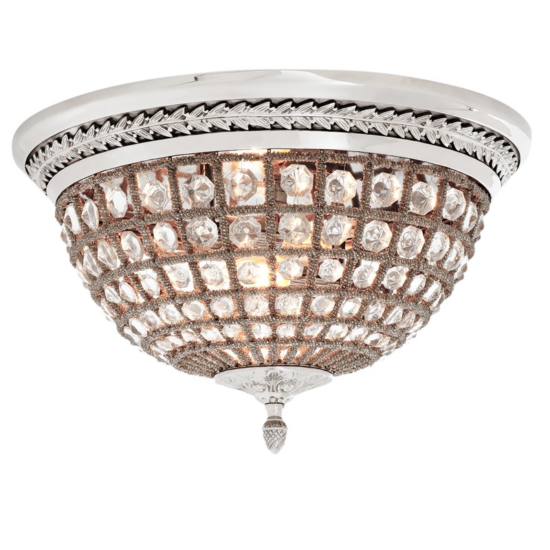 Потолочный светильник Ceiling Lamp Kasbah Nickel Никель Прозрачное Стекло Потолочный светильник Ceiling Lamp Kasbah Nickel Никель Прозрачное Стекло в Рязани | Loft Concept