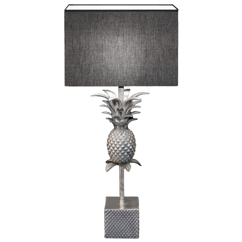 Настольная лампа LAMPTABLE PINEAPPLE STRAIGHT Gray Серый Серебряный в Рязани | Loft Concept 