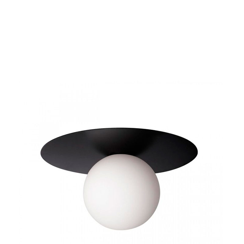 Светильник потолочный MATISSE Black 25 см Белый Черный в Рязани | Loft Concept 