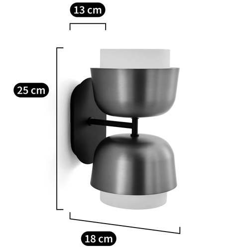 Бра из металла с 2-мя плафонами Wilona Duo Wall Lamp Бра из металла с 2-мя плафонами Wilona Duo Wall Lamp в Рязани