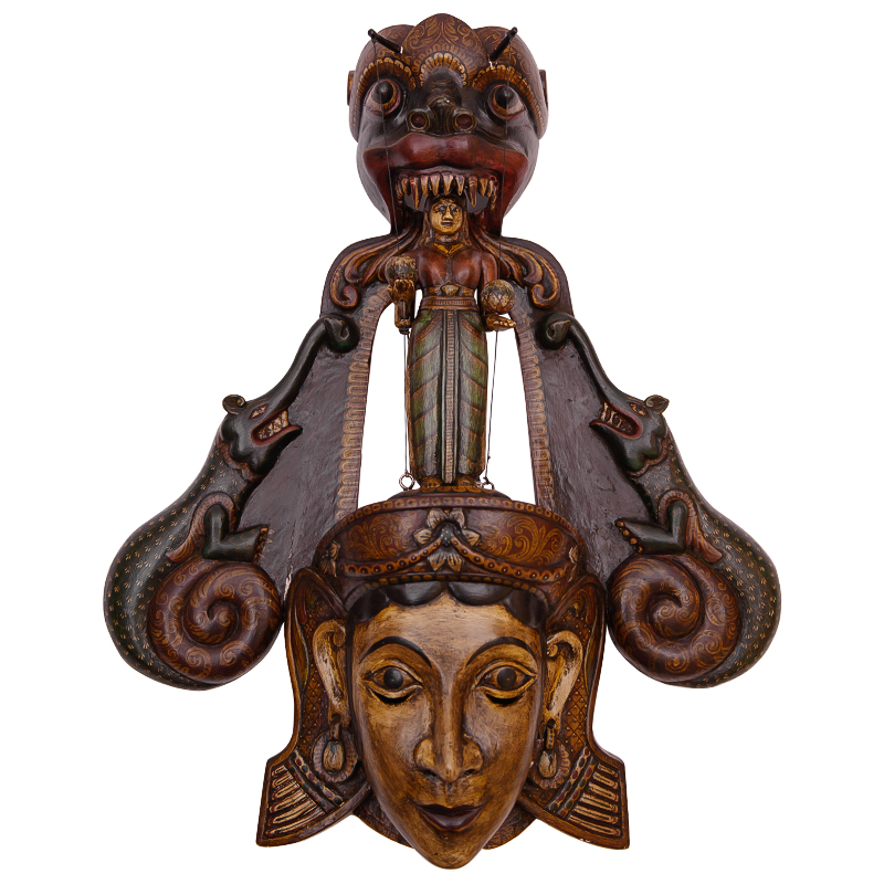 Маска Sri-Lanka Traditional Mask Шри-Ланка Коричневый Мульти Маска Sri-Lanka Traditional Mask Шри-Ланка Коричневый Мульти в Рязани | Loft Concept