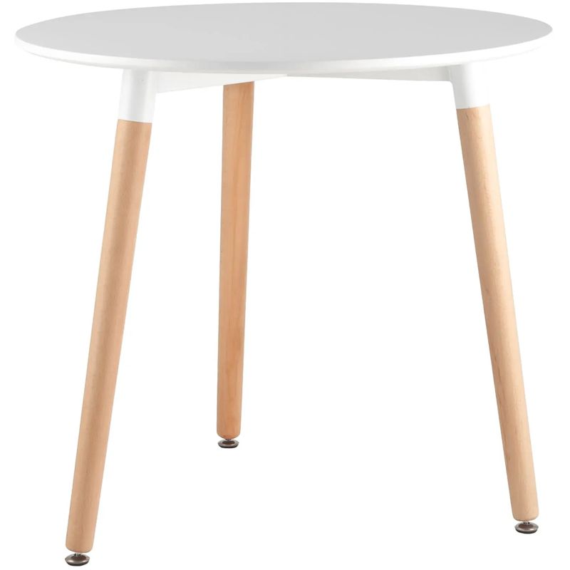 Стол обеденный Hoffman Collection круглый три ножки Белый Древесина Стол обеденный Hoffman Collection круглый три ножки Белый Древесина в Рязани | Loft Concept