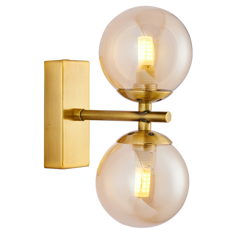 Бра Berries Sconce amber Латунь Янтарь (Amber) Бра Berries Sconce amber Латунь Янтарь (Amber) в Рязани | Loft Concept