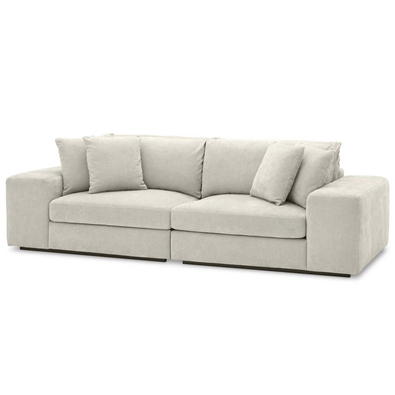 Диван Eichholtz Sofa Vista Grande sand Песочный Черный Диван Eichholtz Sofa Vista Grande sand Песочный Черный в Рязани | Loft Concept