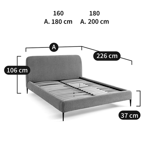Кровать с обивкой велюр Hazel Velour Beige Bed Кровать с обивкой велюр Hazel Velour Beige Bed в Рязани