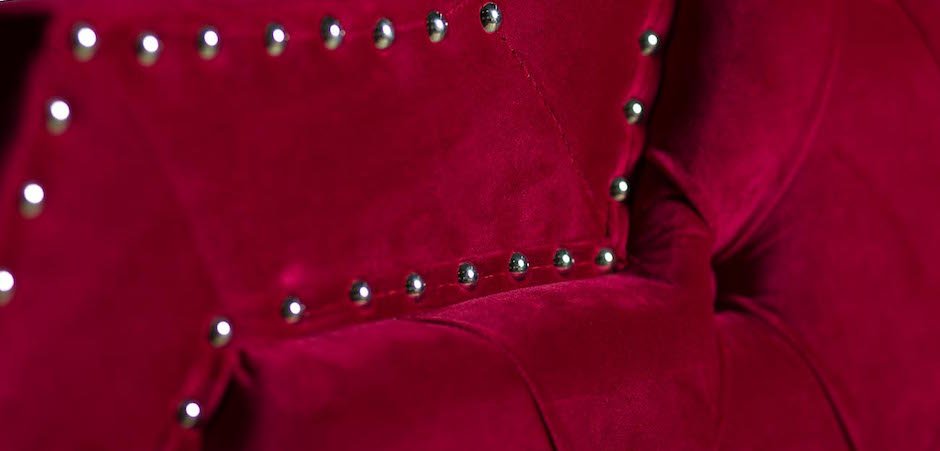 Кровать двуспальная с изголовьем красная Button Кровать двуспальная с изголовьем красная Button - Loft-Concept в Рязани