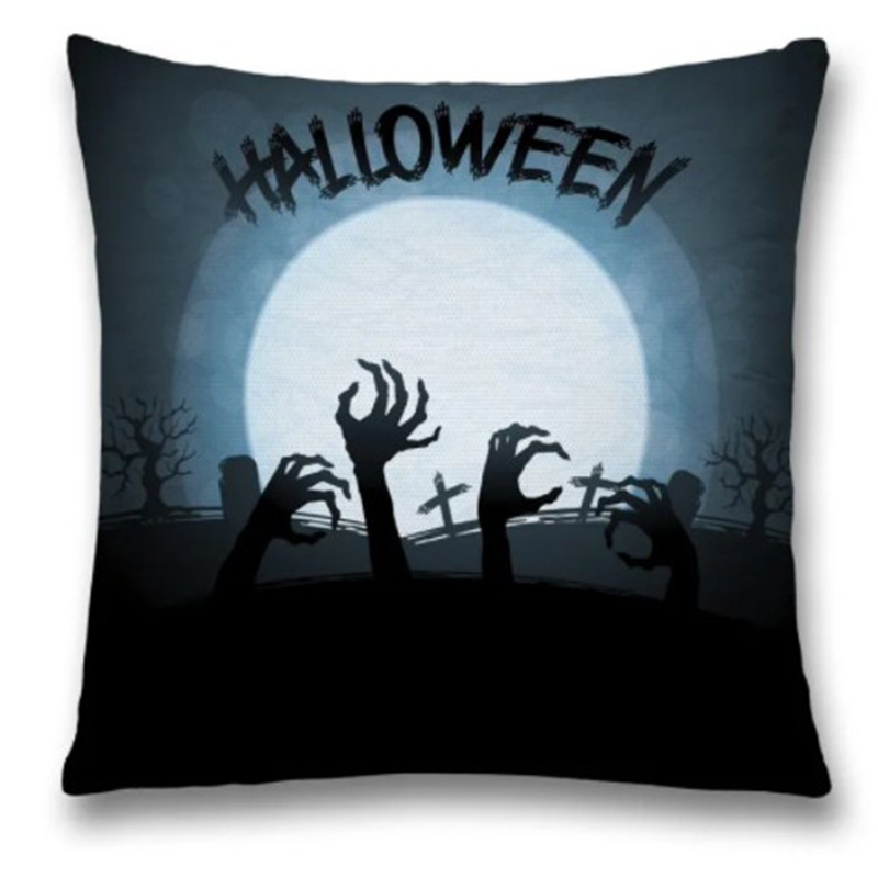 Подушка Halloween Zombie Синий Черный Подушка Halloween Zombie Синий Черный в Рязани | Loft Concept