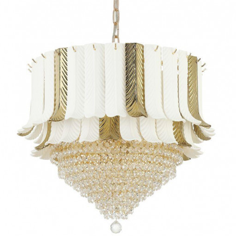Люстра Aronson Chandelier 55 Прозрачный Золотой Люстра Aronson Chandelier 55 Прозрачный Золотой в Рязани | Loft Concept