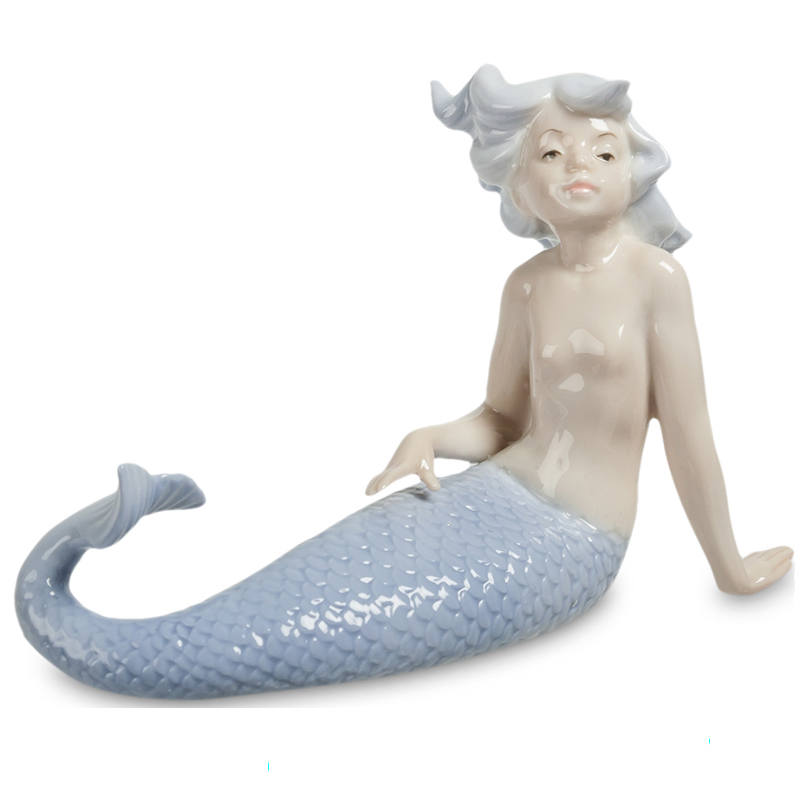 Статуэтка Mermaid Dreaming Бежевый Светло-голубой Статуэтка Mermaid Dreaming Бежевый Светло-голубой в Рязани | Loft Concept