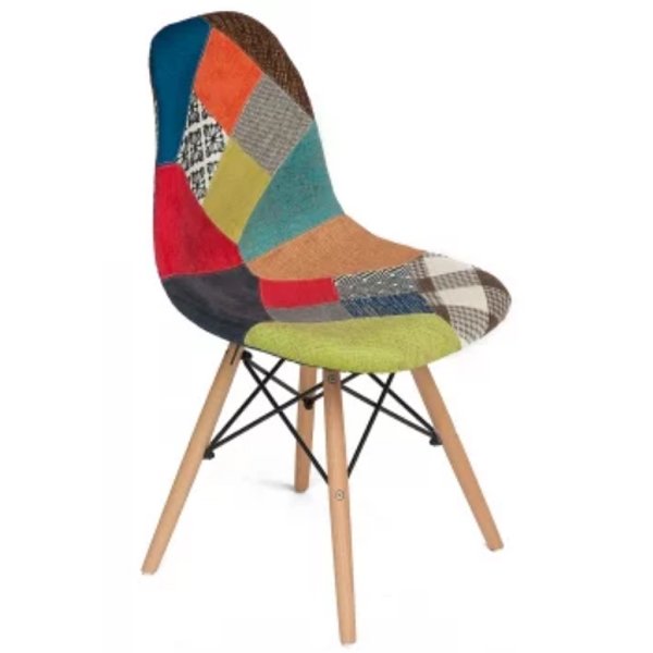 Стул DSW Patchwork II Мульти Древесина Стул DSW Patchwork II Мульти Древесина в Рязани | Loft Concept