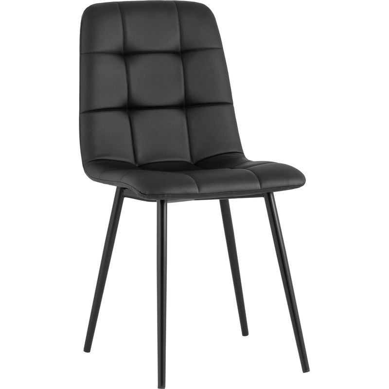 Стул NANCY S Chair Черная Экокожа Черный в Рязани | Loft Concept 